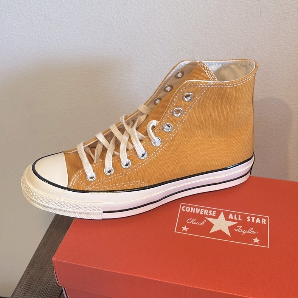 LAST ONE NIB [Converse] Chucks 70 High-Top Sneakers in Sunflower W 9.5 / M 7.5 - Picture 11 of 14